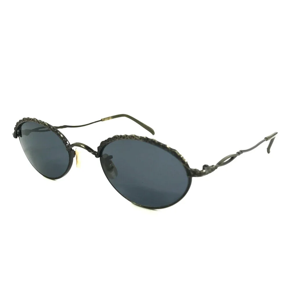 Vintage Oliver Peoples Sunglasses Karina BKC Gray Chrome w Gray Polarized Lenses